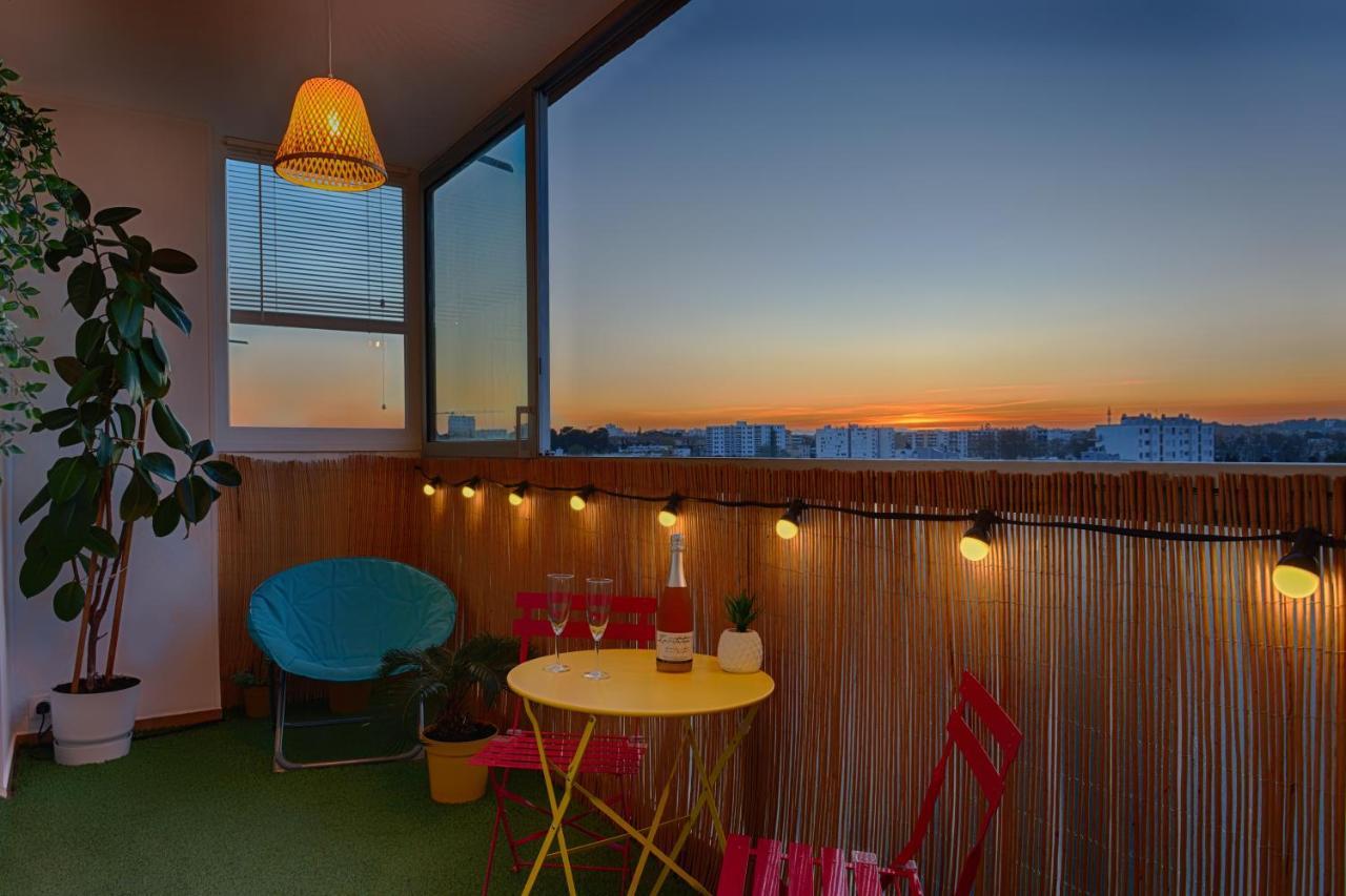 Apartamento Nid Panoramique VUE WOW ! SPAdéco - LoungeZEN - Terrasse ensoleillée - arrivée autonome - Netflix - emplacement idéal - Lumineux - rénové à neuf - Wifi Fibre - Montpellier Exterior foto